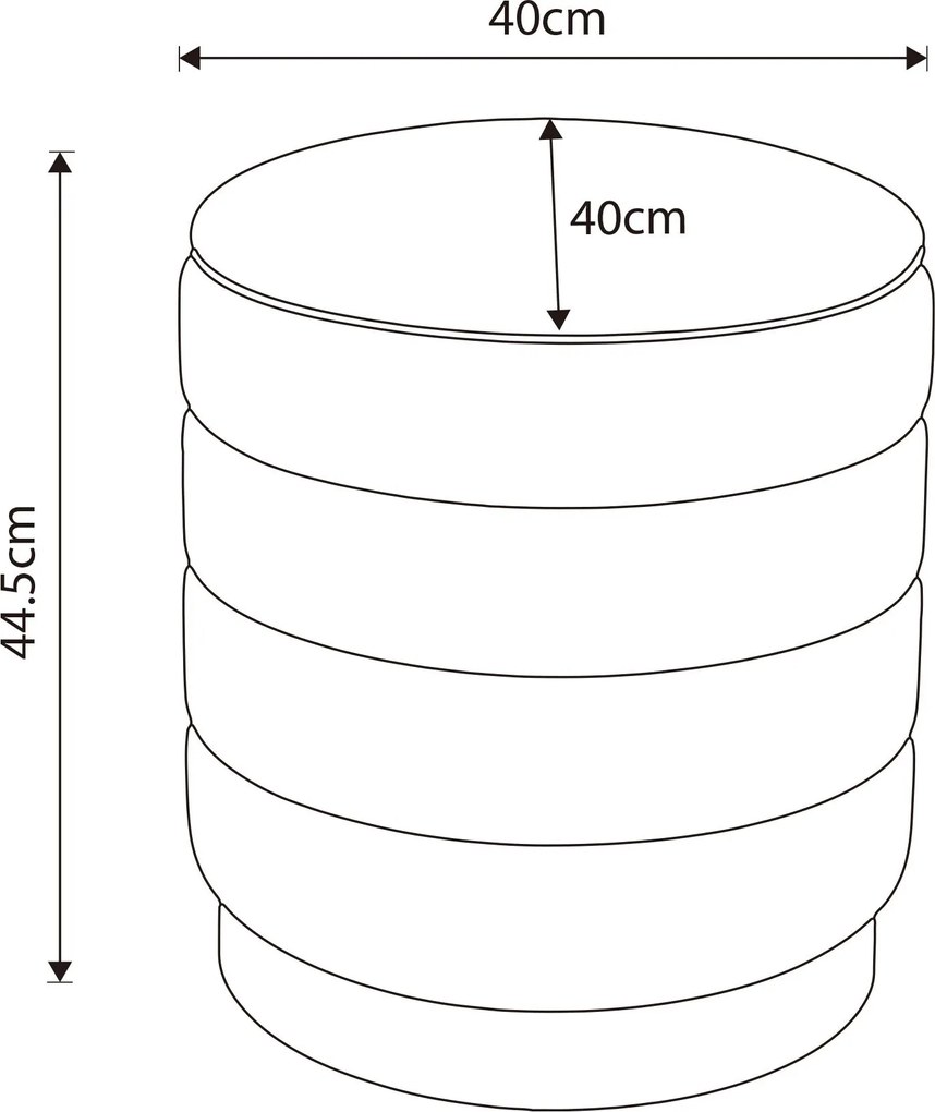 Taburet Luna růžový