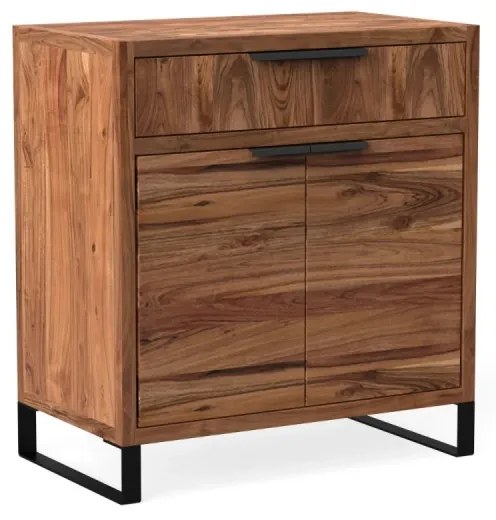 furniture-nabytek.cz - Masívna komoda Sydney z akácie, lakovaná, hnedá