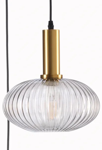 ONLI - Luster na lanku DOROTY 1xE27/22W/230V modrá/zlatá