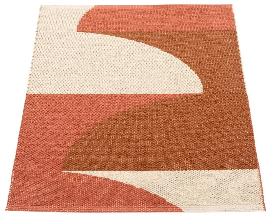 Vnútorný a vonkajší koberec v tehlovej farbe 70x90 cm Hill Brick Rust – Pappelina