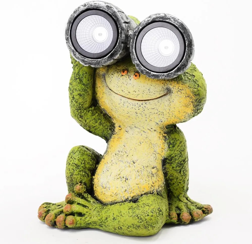 ŽABA záhradná dekorácia SOLAR MGO 27,5X19X36CM