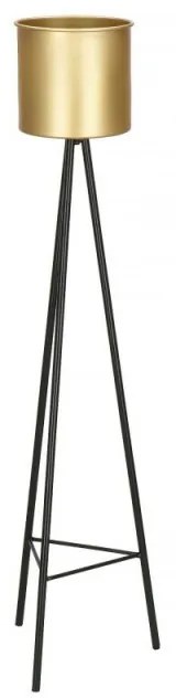 SPRINGOS Kvetináč so stojanom 95 cm, zlatý SPRINGOS VIKKY