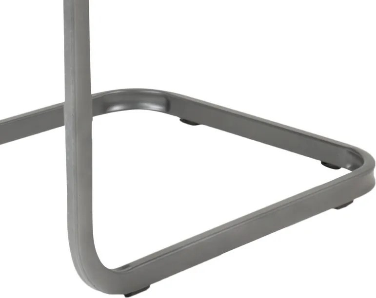 Jedálenská stolička Amber, šedá látka / ekokoža