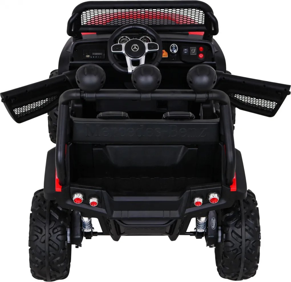 Ramiz Mercedes Benz Unimog pre deti Off-road Červená + pohon 4x4 + diaľkové ovládanie