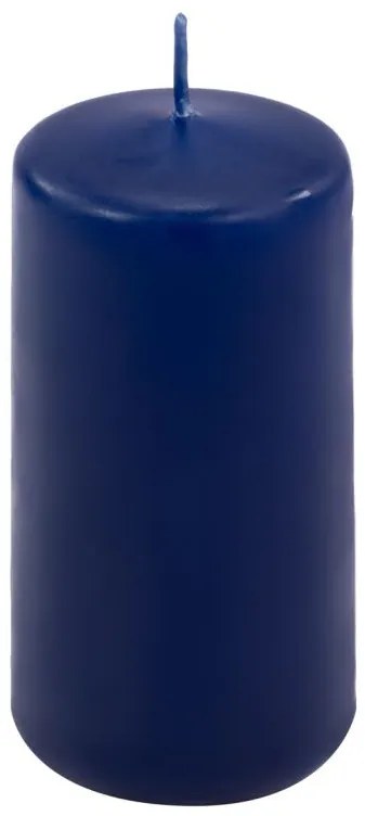 Modrá parafínová sviečka 10 cm, 20 h horenia, sada 8 ks