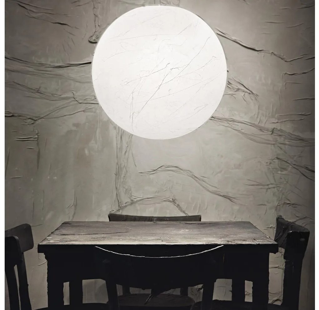 Ideal Lux - Luster na lanku CARTA 1xE27/25W/230V pr. 50 cm biela