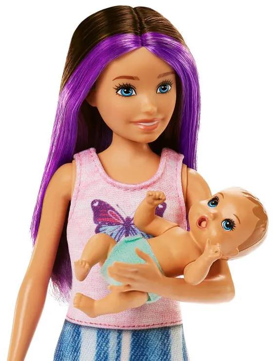 Jokomisiada Bábika Barbie Skipper opatrovateľka – bábätko s doplnkami HJY33