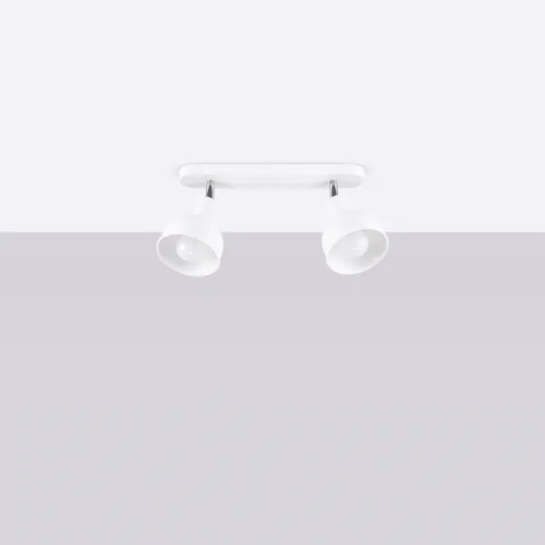 Sollux SL.1314 - Bodové svietidlo ELBA 2xE27/15W/230V biela