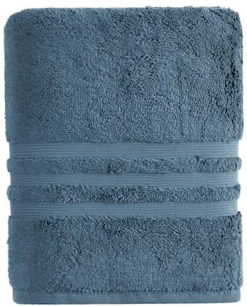 Soft Cotton Luxusný pánsky župan PREMIUM s uterákom 50x100 cm v darčekovom balení M + uterák 50x100cm + box Modrá