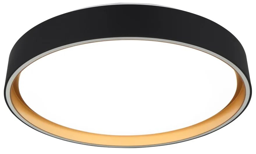 Čierne LED stropné svietidlo ø 40 cm Felis – Trio