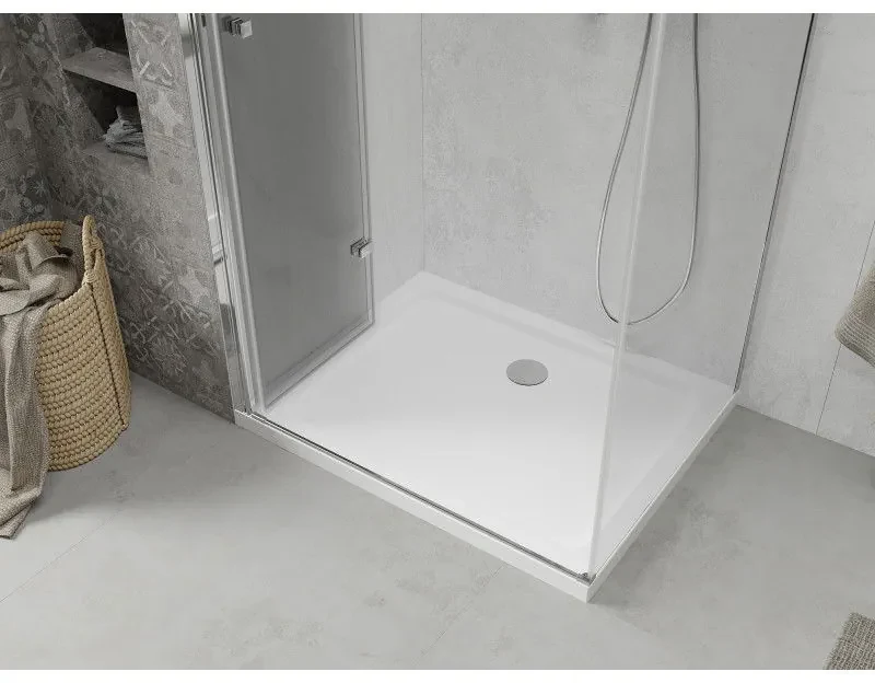 Mexen Lima sprchovací kút 110x90cm, 6mm sklo, chrómový profil - číre sklo + Slim sprchová vanička - 856-110-090-00-00-4010