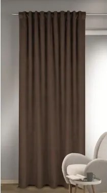 Záves Glory 135x245 cm, hnedý zamat%