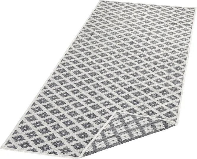 NORTHRUGS - Hanse Home koberce Kusový koberec Twin-Wendeteppiche 103126 grau creme - 80x150 cm