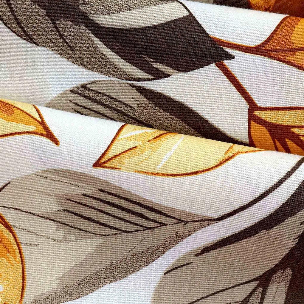 SATÉNOVÉ OBLIEČKY LEAVES EXCLUSIVE 160X200 CM, 2KS 70X80 CM LISTY