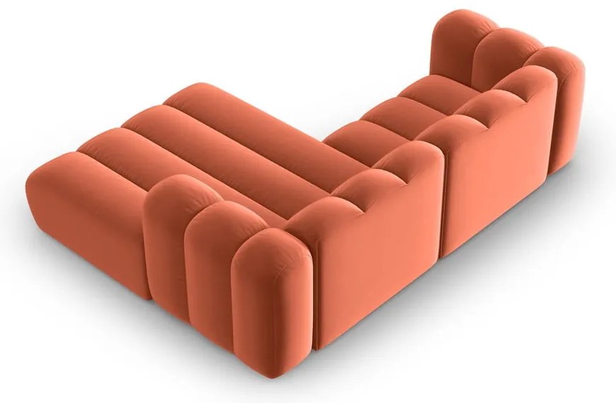 Ružová rohová pohovka (pravý roh) Lupine – Micadoni Home