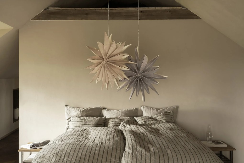 Watt & Veke Závesná svietiaca hviezda Fiona Lavendel 65 cm