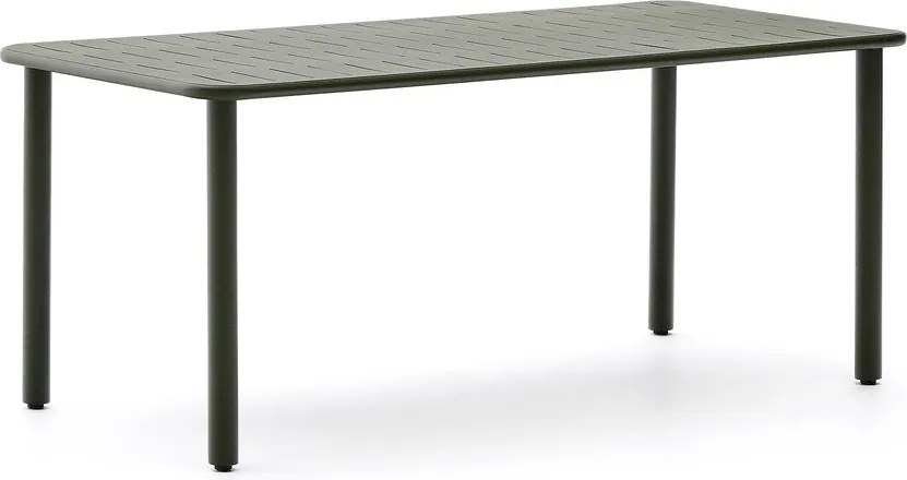 Oceľový záhradný jedálenský stôl 90x180 cm Brai – Kave Home