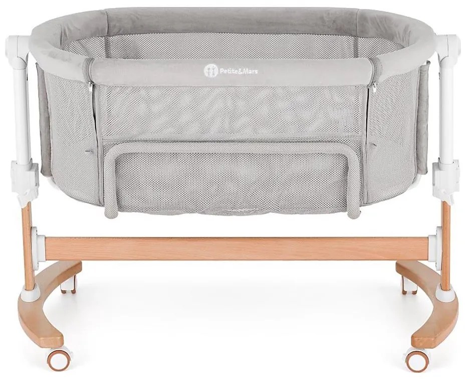 PETITE&amp;MARS - Detská postieľka 2v1 GLORY šedá