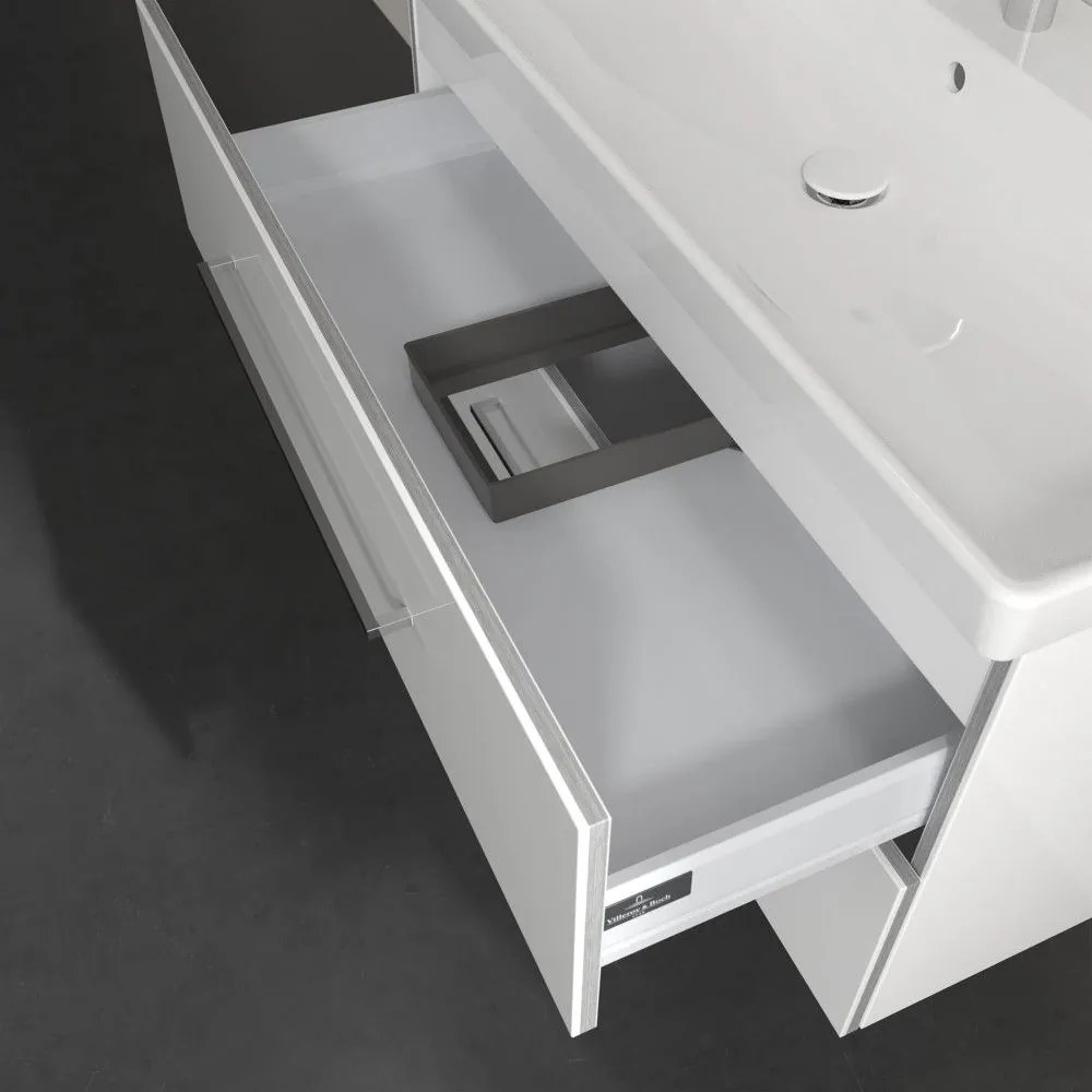 VILLEROY & BOCH Avento závesná skrinka pod umývadlo, 2 zásuvky, 980 x 452 x 514 mm, Crystal White, A89200B4