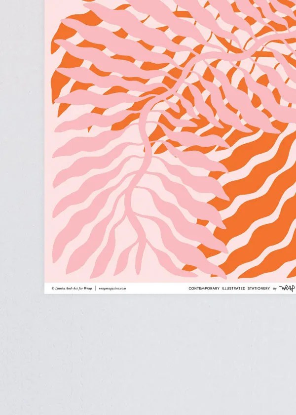 Wrap Plagát by Linnéa Andersson oranžový ružový 50x70cm