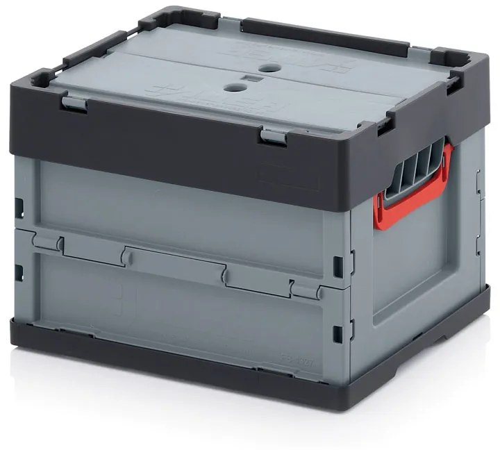 Skladacia prepravka s vekom, 400 x 300 x 270 mm