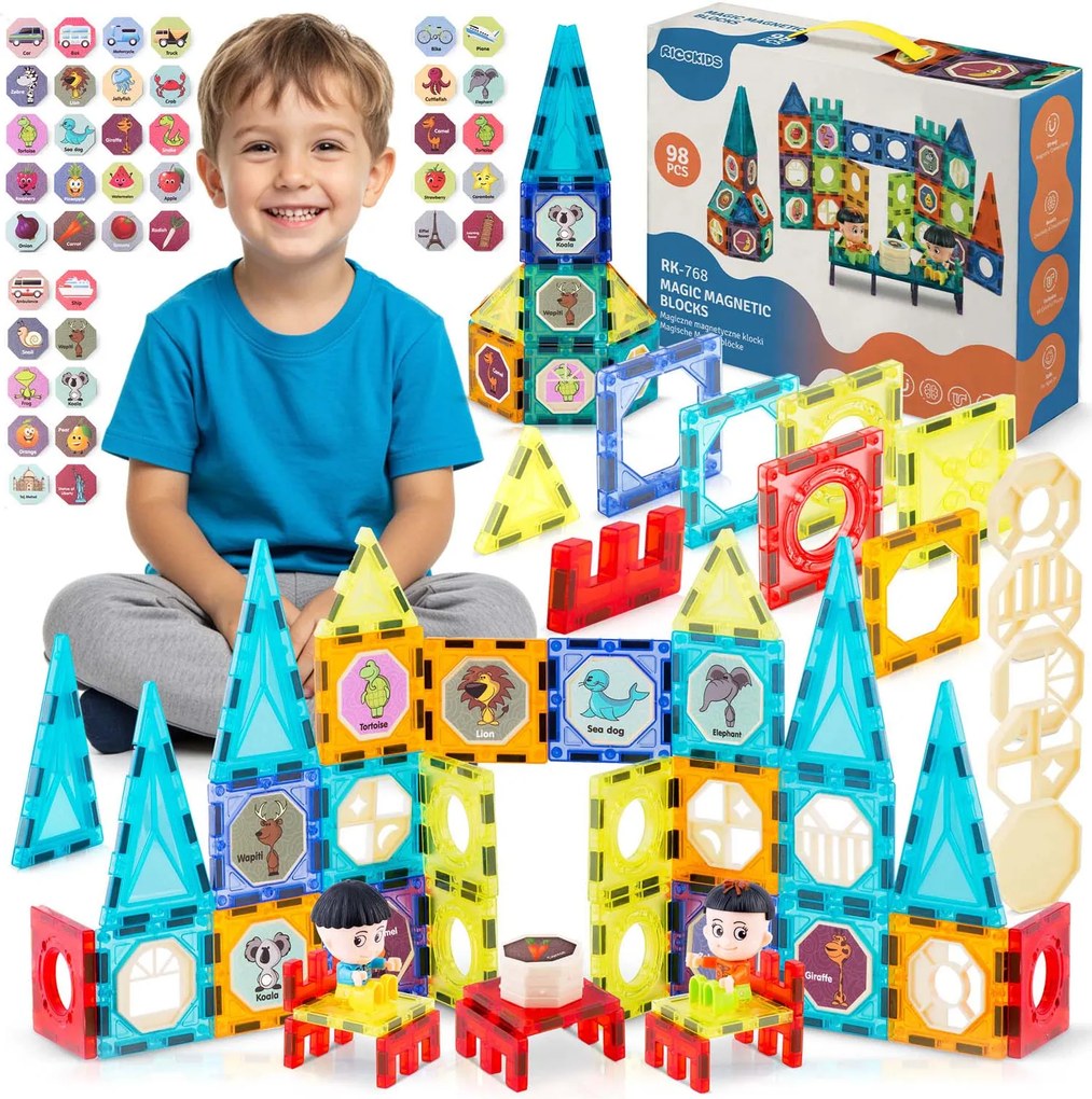 RK-768 Magnetické kocky Ricokids Tower