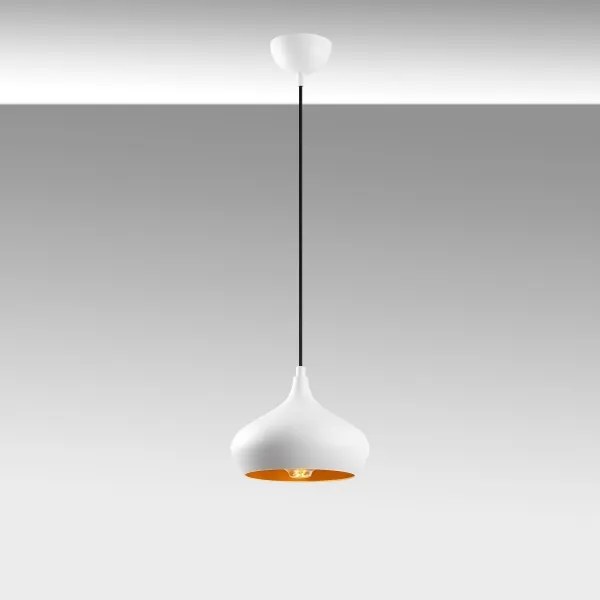 Luster na lanku DODO 1xE27/40W/230V biela