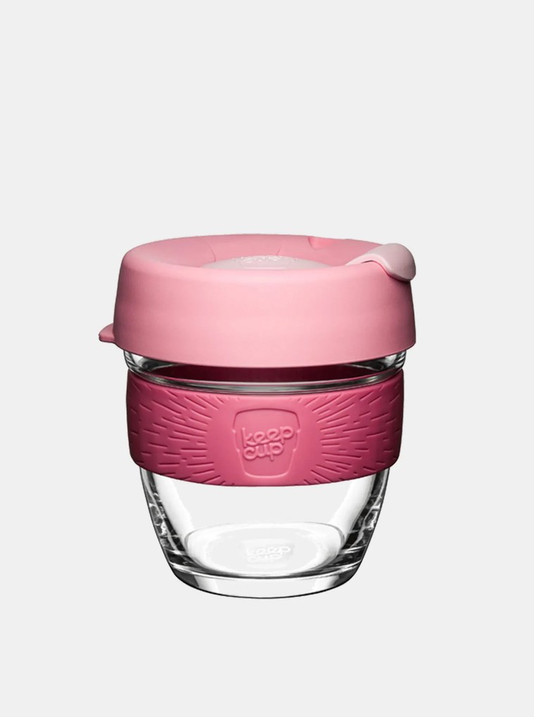 KeepCup ružový sklenený hrnček Brew Small 227 ml
