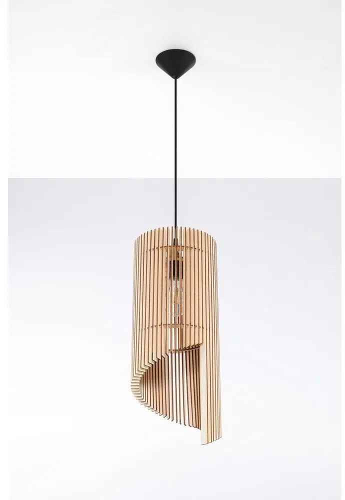 Drevené závesné svietidlo Sollux Limpezia