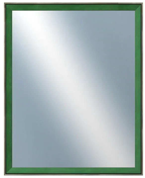 DANTIK - Zrkadlo v rámu, rozmer s rámom 40x50 cm z lišty Inclinata colori zelená (3138)