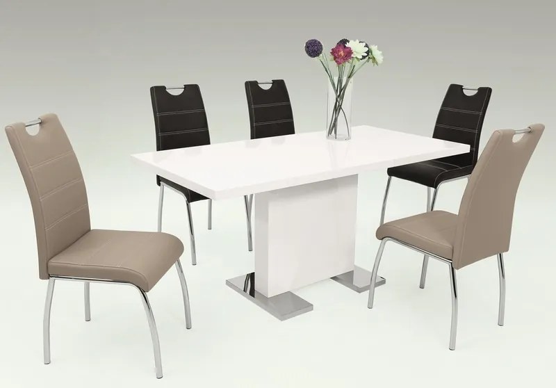 Jedálenská stolička Susi, čierna ekokoža