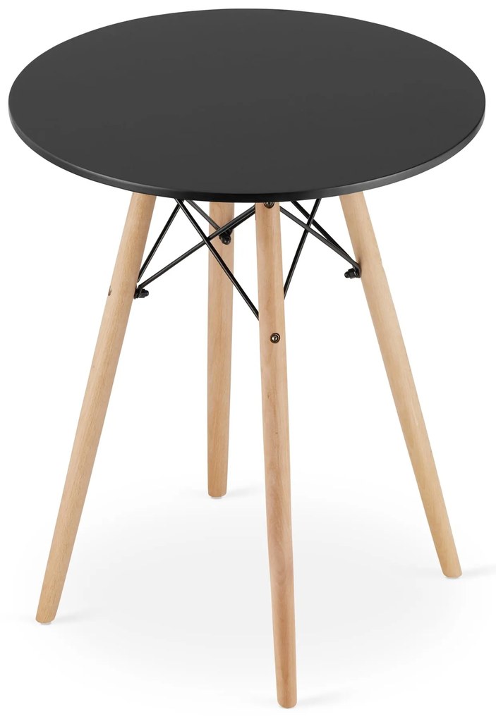 Dekorstudio Okrúhly jedálenský stôl TODI 60cm - čierny