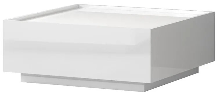 Konferenčný stolík Piano KLS-2F-70/KA/70 lakované crystal white