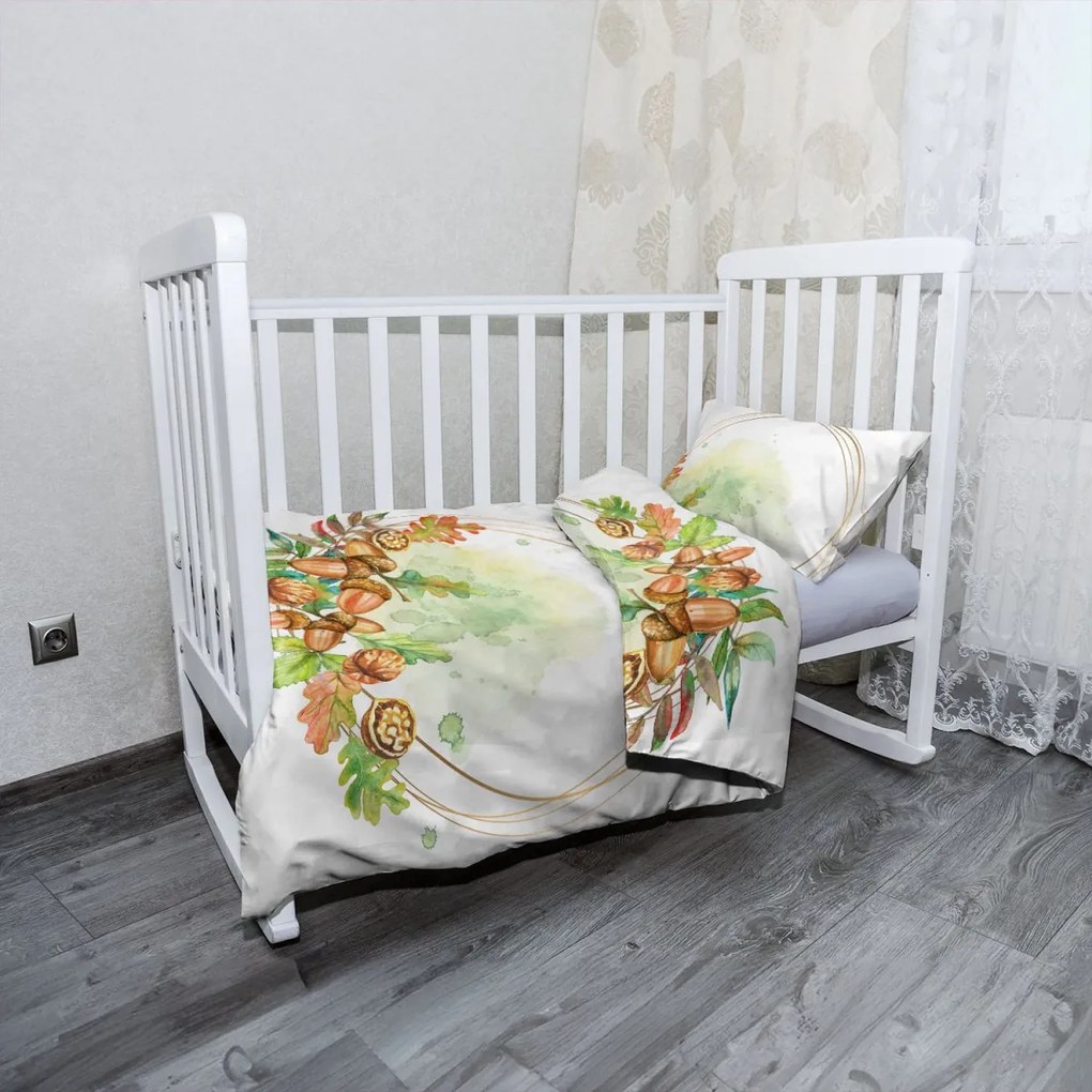 Sablio Mikroplyšové detské obliečky do postieľky Dary jesene - 100x135 / 40x60