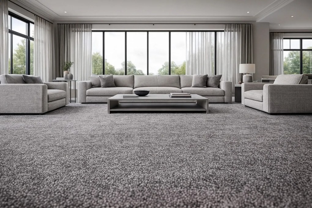 Ideal, Koberec metráž Metro 5292, na mieru, šíře 3m,4m, šedá, filc, chodba / predsieň