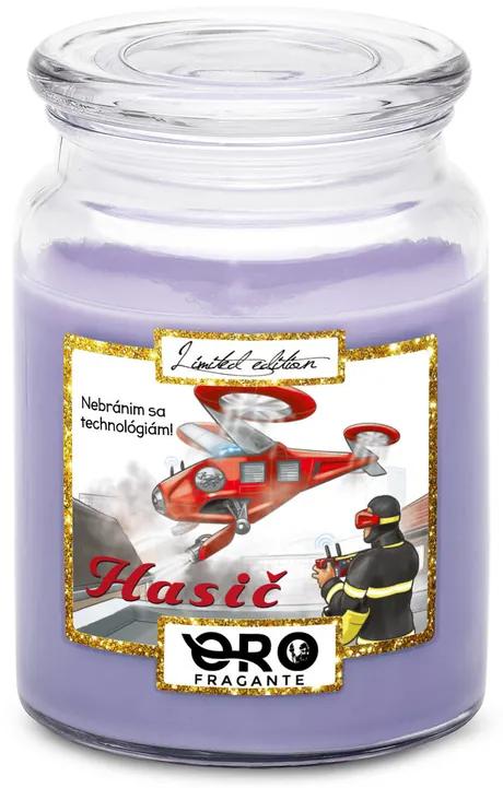 Sviečka Moderný hasič (Vôňa sviečky: Levanduľa)