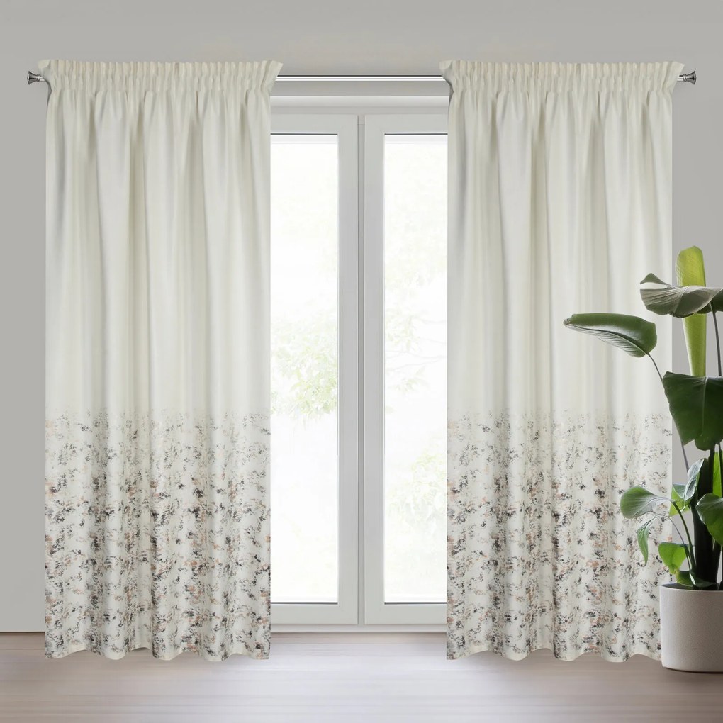 ZATEMŇOVACÍ ZÁVES NA PÁSKE MARIELA 140X270 CM VZOROVANÁ