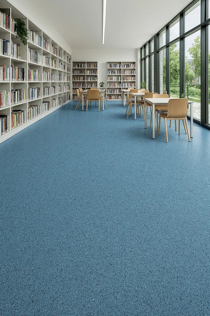 Gerflor, PVC podlaha - lino Flexar Nerok 2182 Pixel Ocean, na mieru, šíře 2m,4m, modrá, bez podkladu, chodba / predsieň