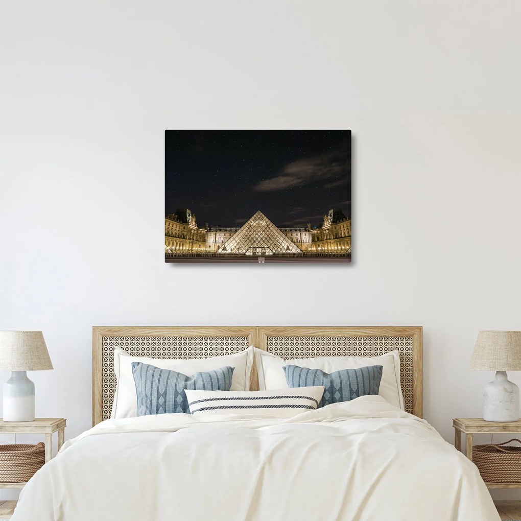 Obraz - Louvre v noci (70x50 cm)