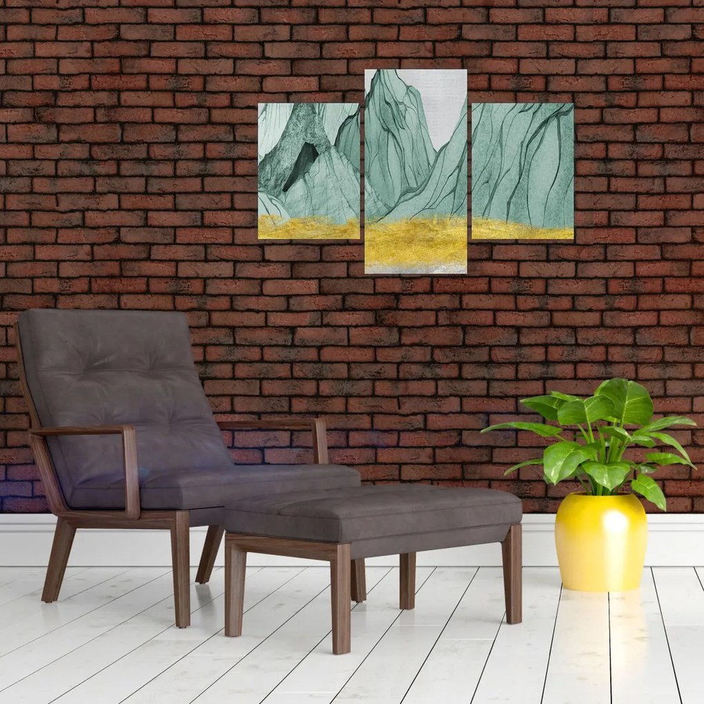 Obraz - Smaragdové hory N⁰1 (90x60 cm)