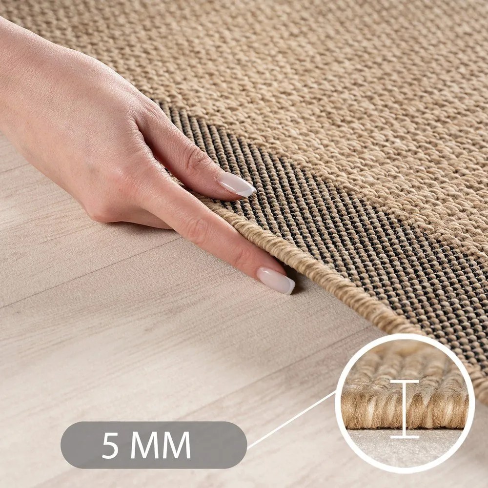 Hnedý vnútorný a vonkajší koberec 160x230 cm Timber 1402 – Ayyildiz Carpets