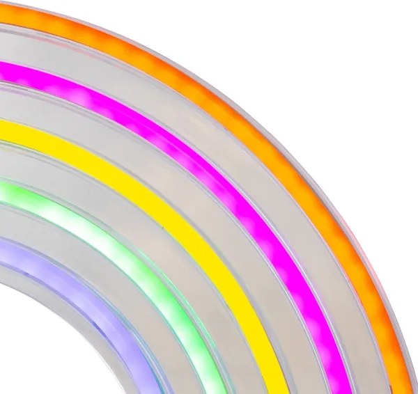 Atmosphera - LED neónová nástenná dekorácia RAINBOW LED/5V