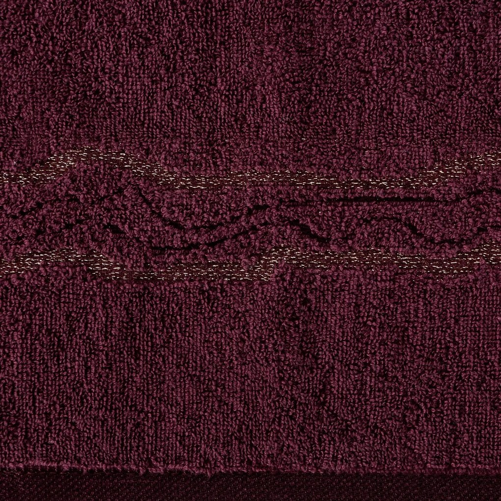 BAVLNENÝ UTERÁK KARIN 70X140 CM BORDOVÁ