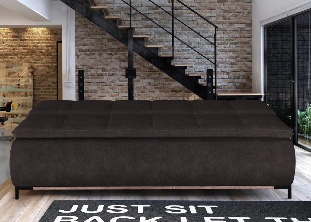 Rozkladacia pohovka Sweet, hnedá espresso látka