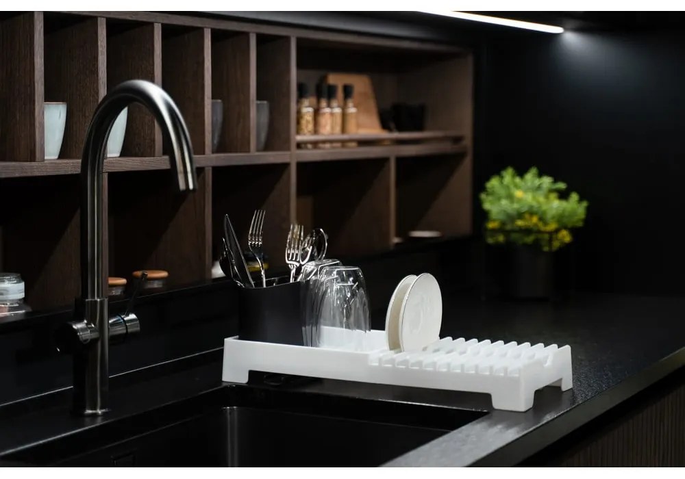 Biely odkapávač na riad Vialli Design Livio Duo