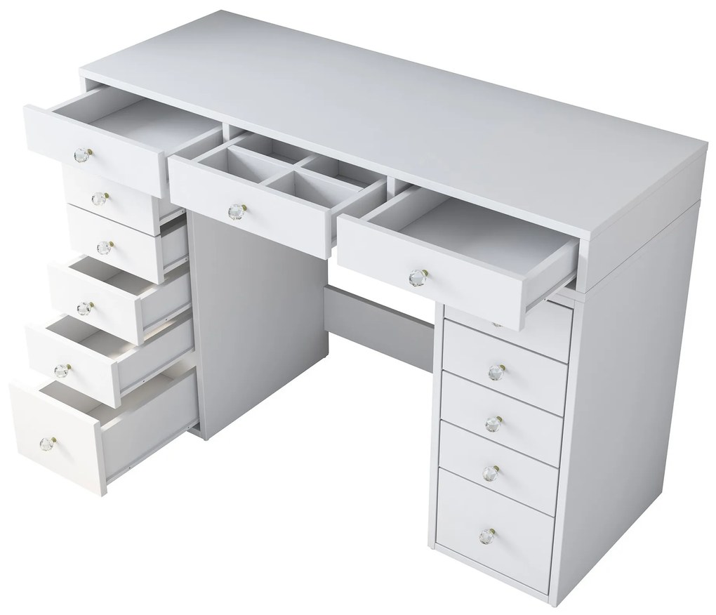 Toaletný stolík Melissa 01 biely