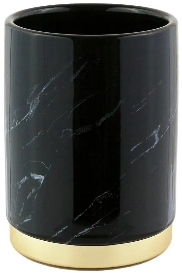 Pohár keramika čierno-zlatý