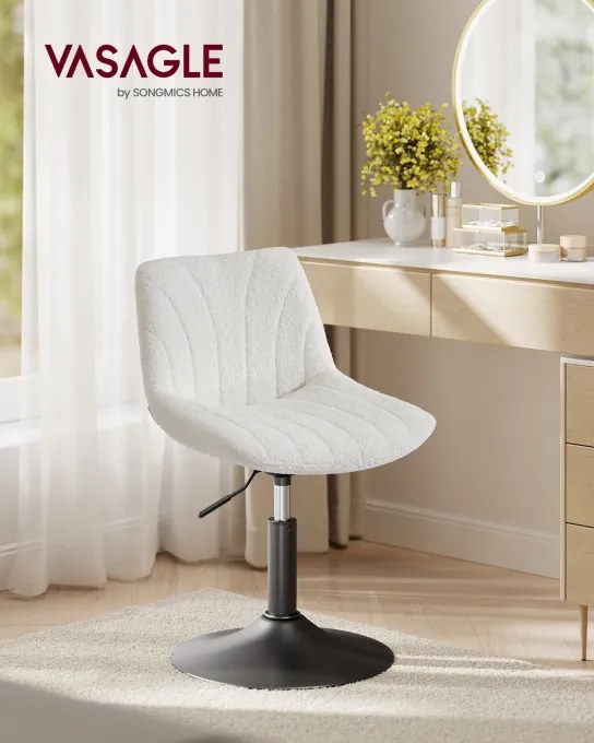 Otočná stolička LJB160WD01 biela