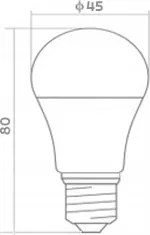LED žiarovka E27 5W 450lm G45 Neutrálna farba 4000K