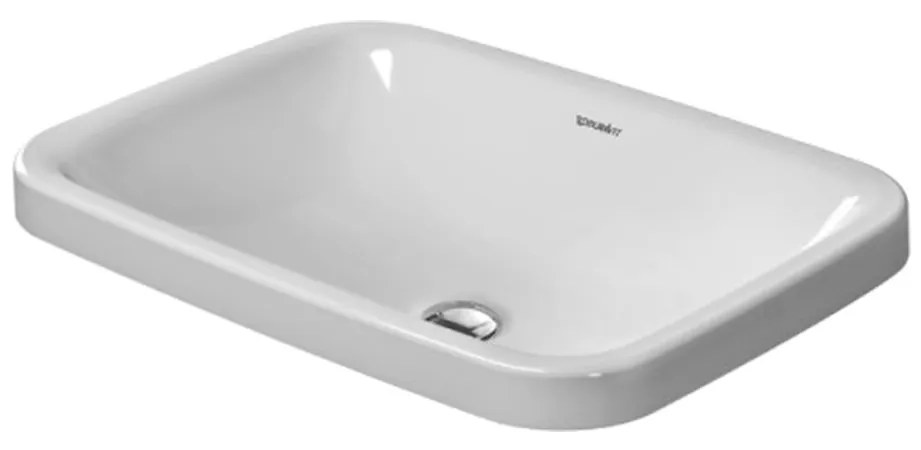 Duravit DuraStyle - Vstavané umývadlo 600x430 mm, biele 0372600000